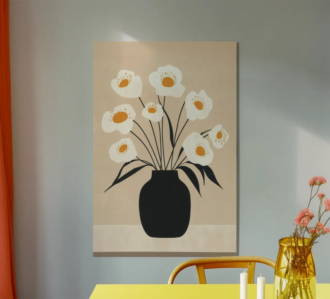 Stampa floreale minimalista plexiglass da Melloi Art Print