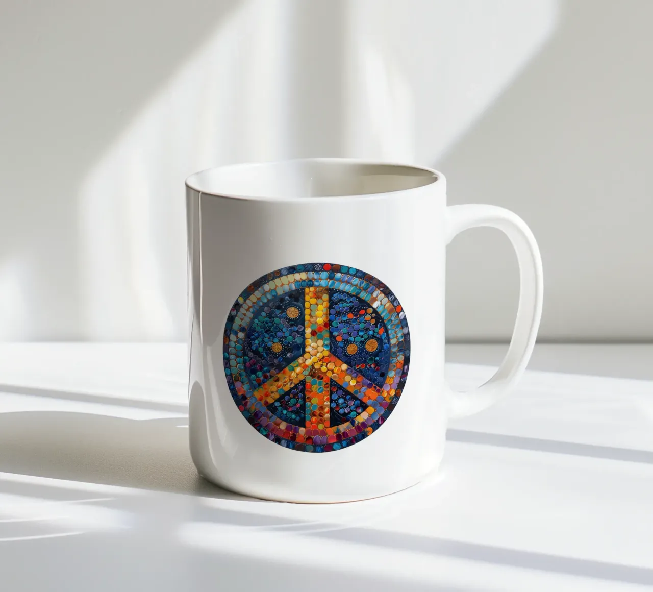 La pace tazza in ceramica da Nikis Art Studio