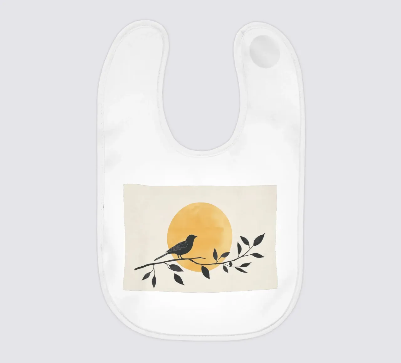 Silhouette di uccelli bavaglino da Melloi Art Print