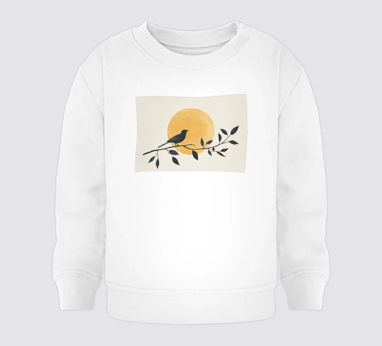 Silhouette di uccelli felpa neonato da Melloi Art Print