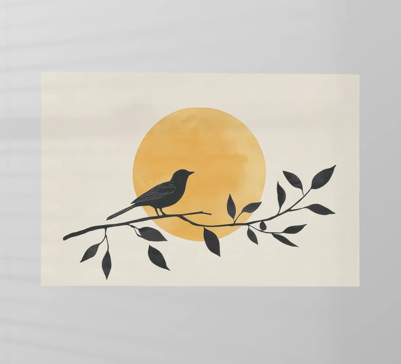Silhouette di uccelli pellicola backlit da Melloi Art Print