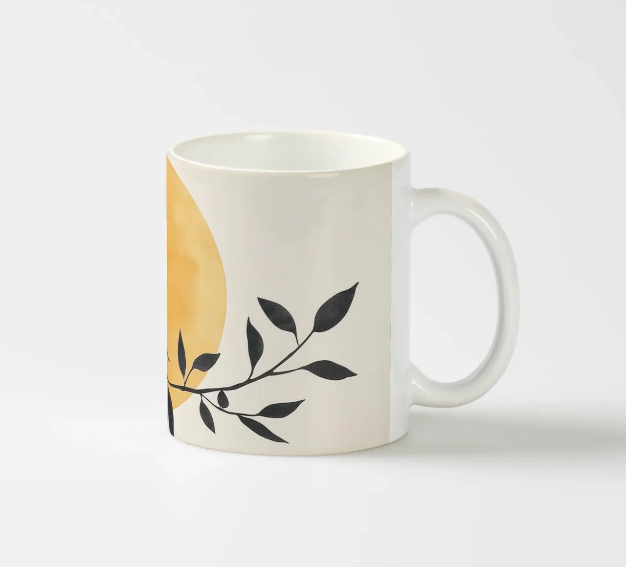 Silhouette di uccelli tazza in ceramica da Melloi Art Print