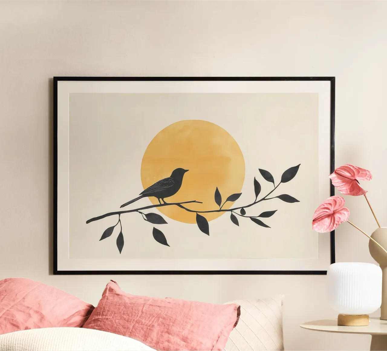 Silhouette di uccelli poster da Melloi Art Print