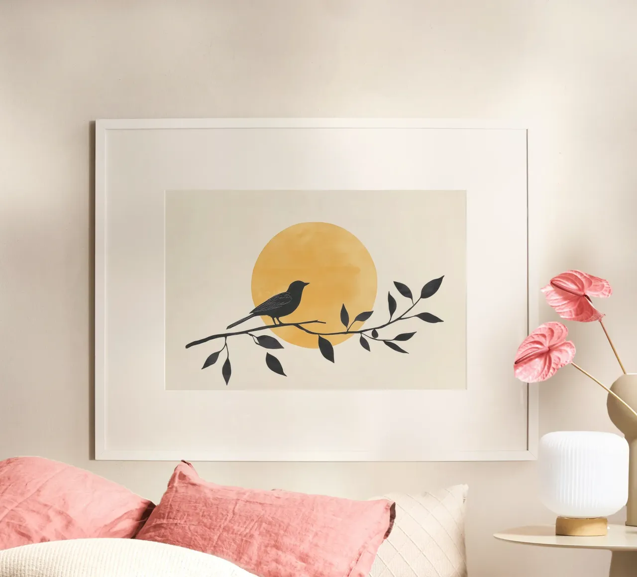 Silhouette di uccelli poster da Melloi Art Print