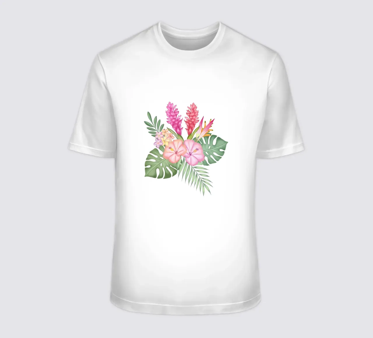 Sogno tropicale con fiori esotici. t-shirt da CalliLetters