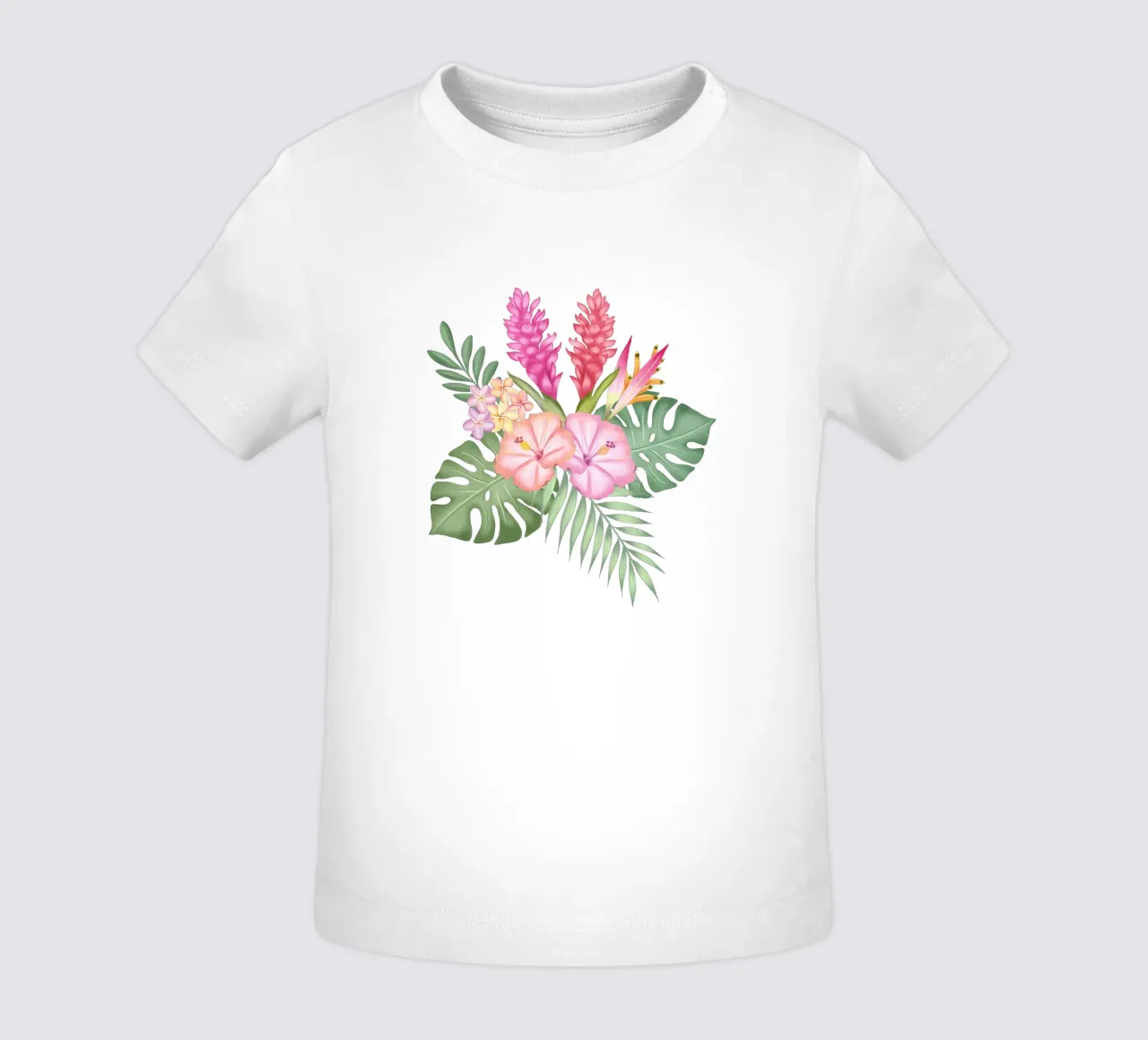 Sogno tropicale con fiori esotici. maglietta neonato da CalliLetters