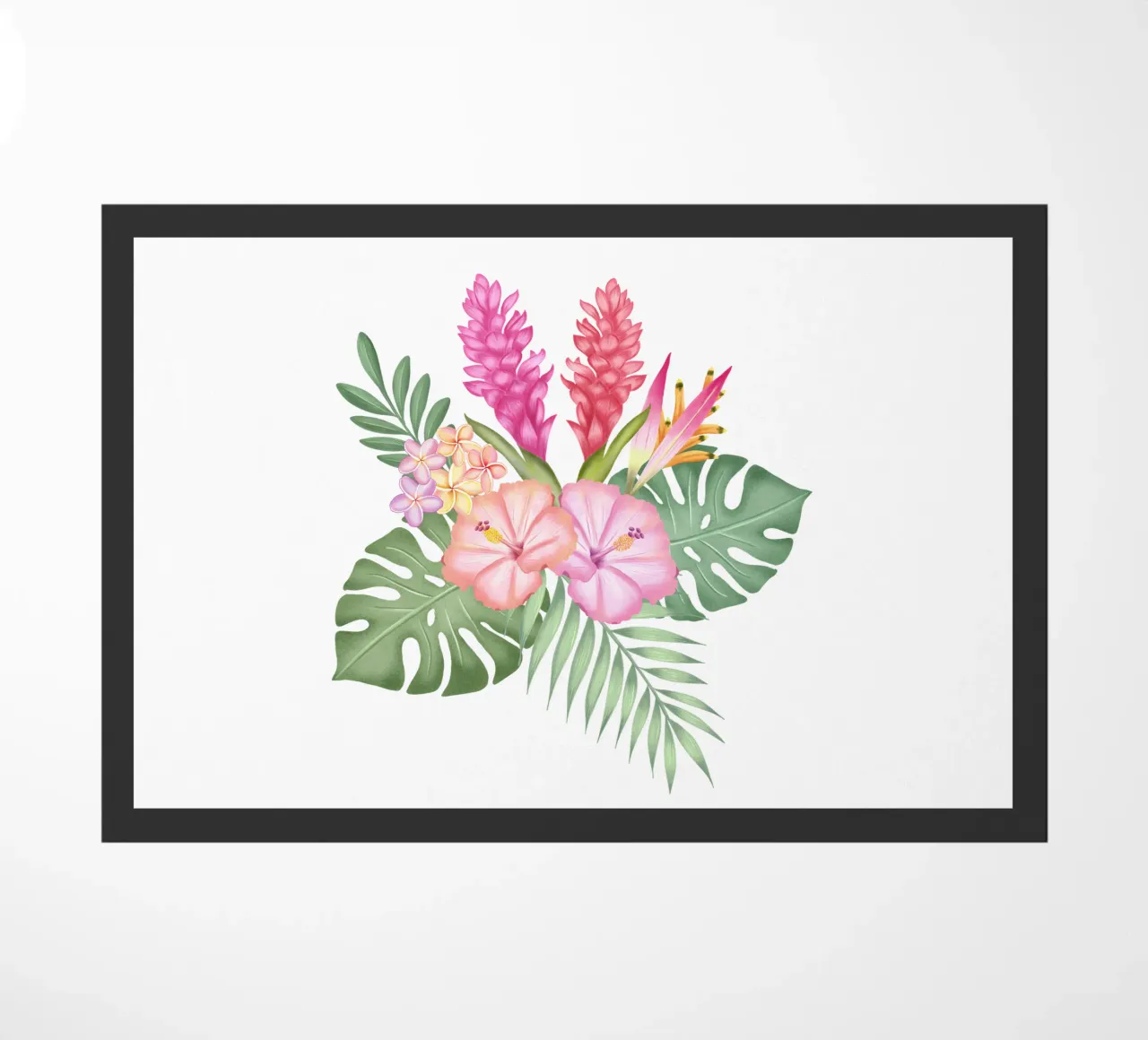 Sogno tropicale con fiori esotici. zerbino da CalliLetters
