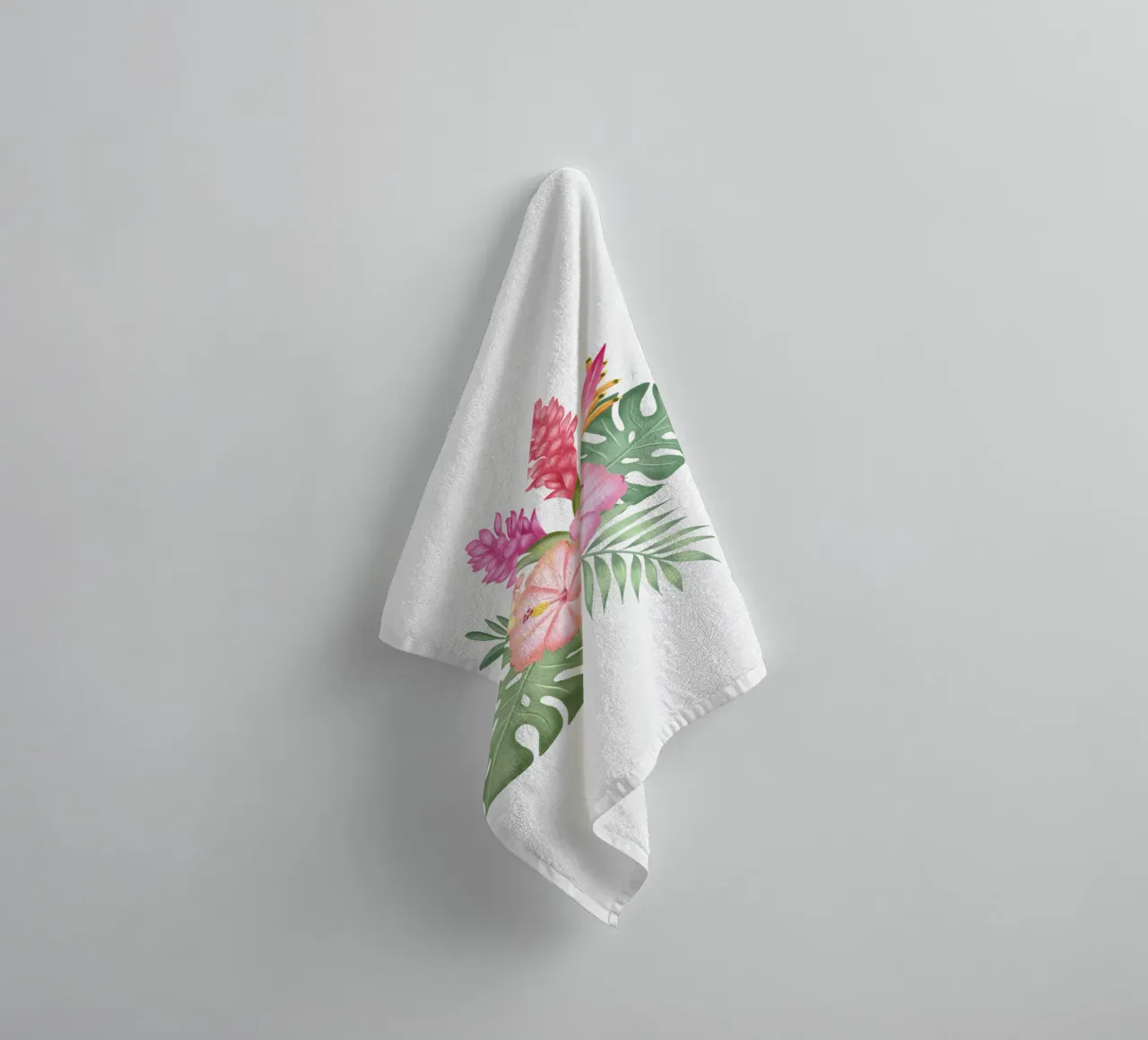 Sogno tropicale con fiori esotici. asciugamano da bagno da CalliLetters