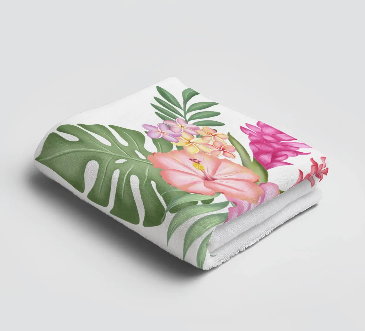 Sogno tropicale con fiori esotici. asciugamano da bagno da CalliLetters