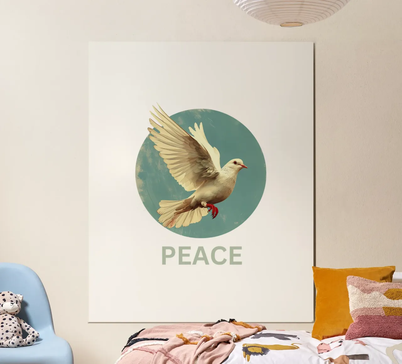 Dove of peace poster by Nikis Art Studio