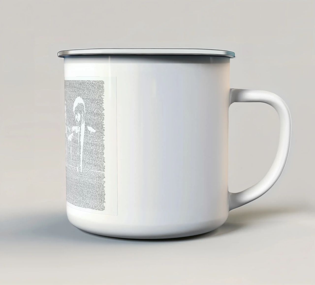 Pulp Fiction tazza in smalto da Mike Matola