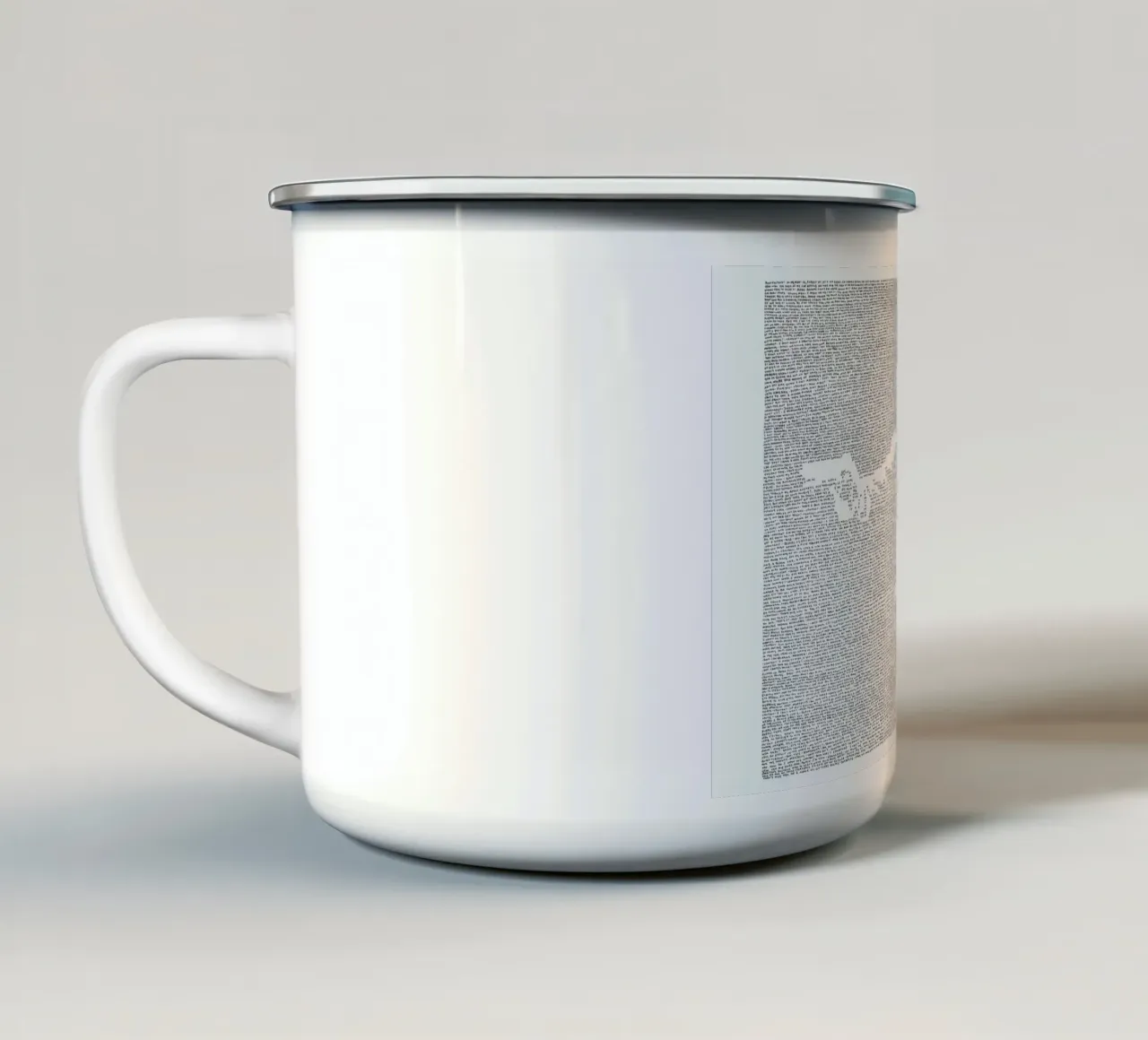 Pulp Fiction taza de esmalte de Mike Matola