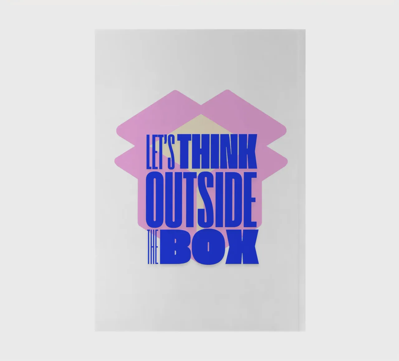 Let`s think outside the box notebook by Street Boutique