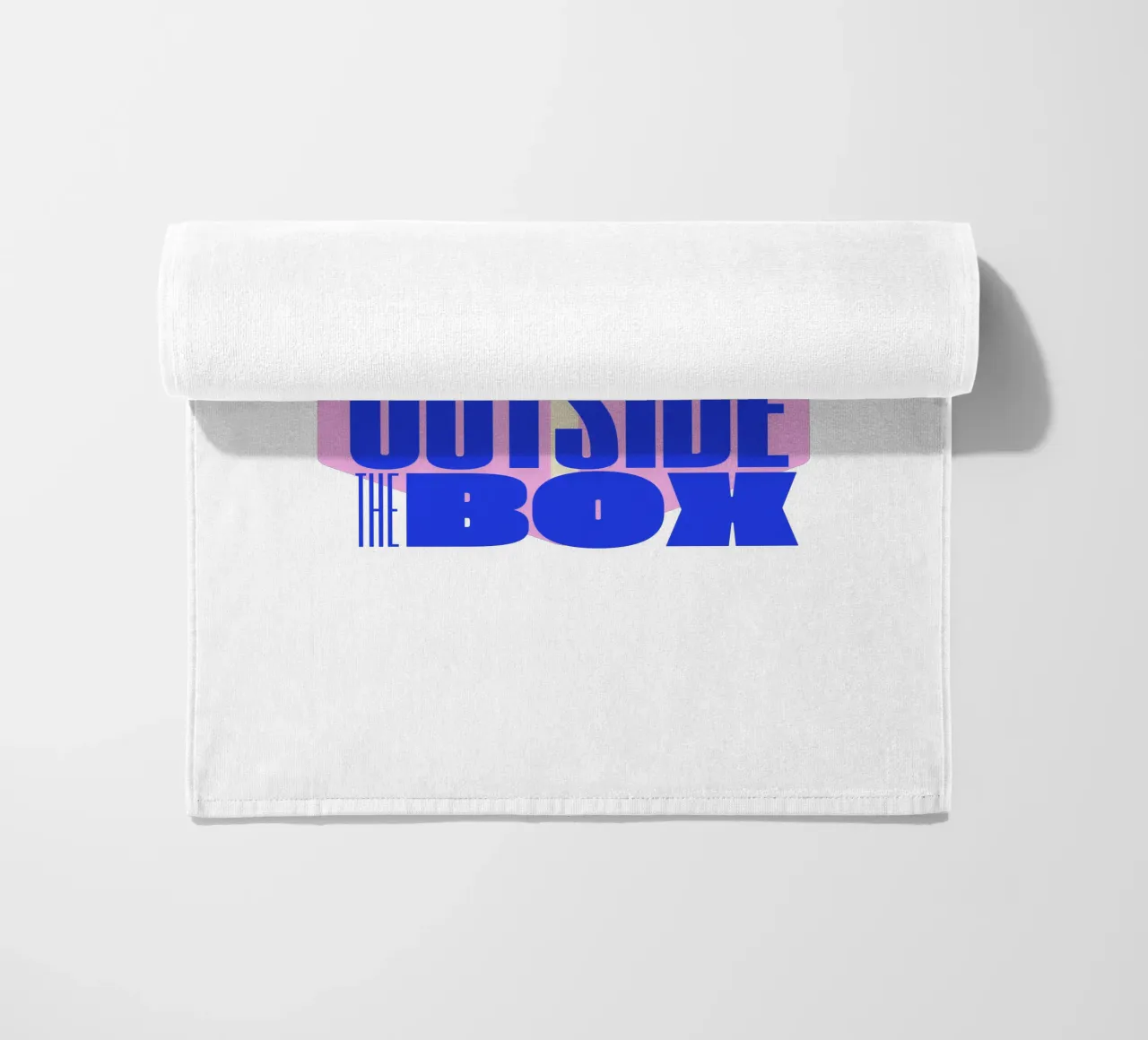 Let`s think outside the box beach towel by Street Boutique