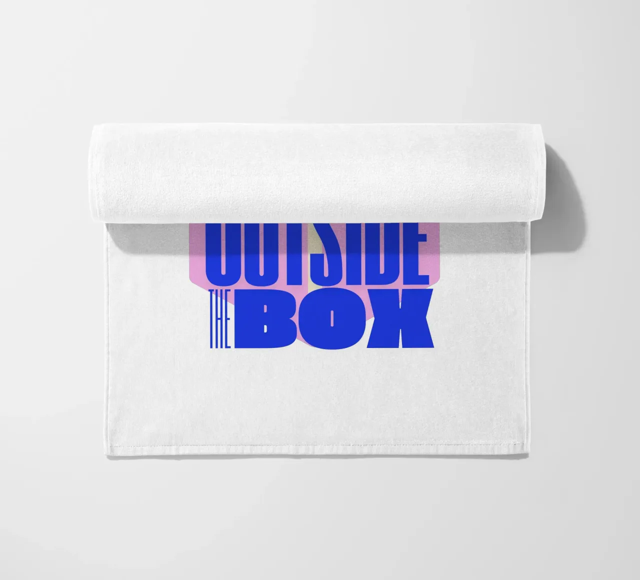Let`s think outside the box beach towel by Street Boutique
