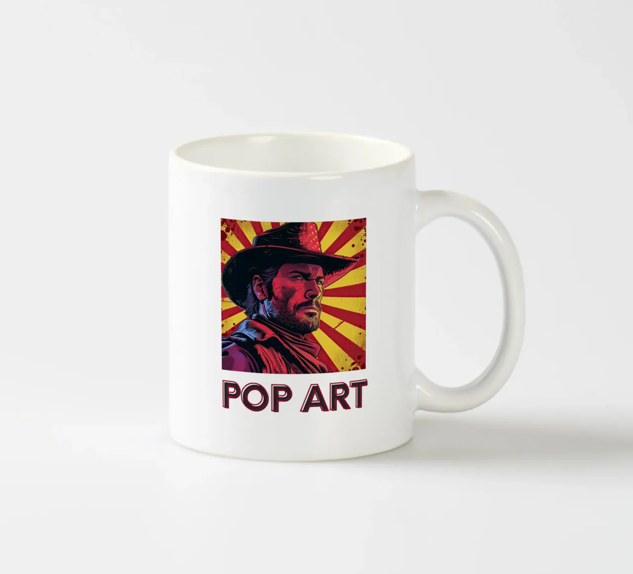 Pop Art - Cowboy tazza in ceramica da Nikis Art Studio