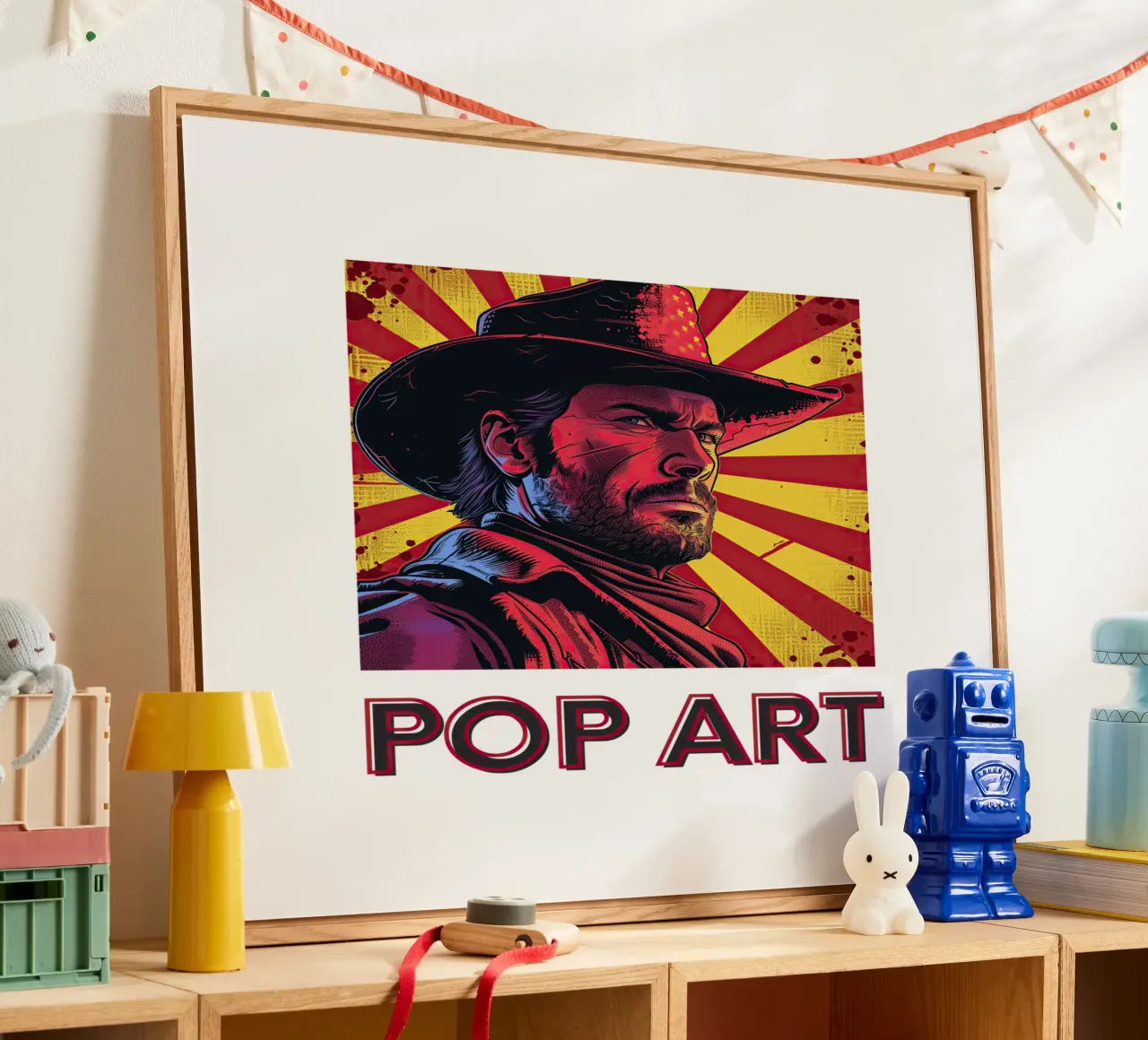 Pop Art - Vaquero metacrilato de Nikis Art Studio