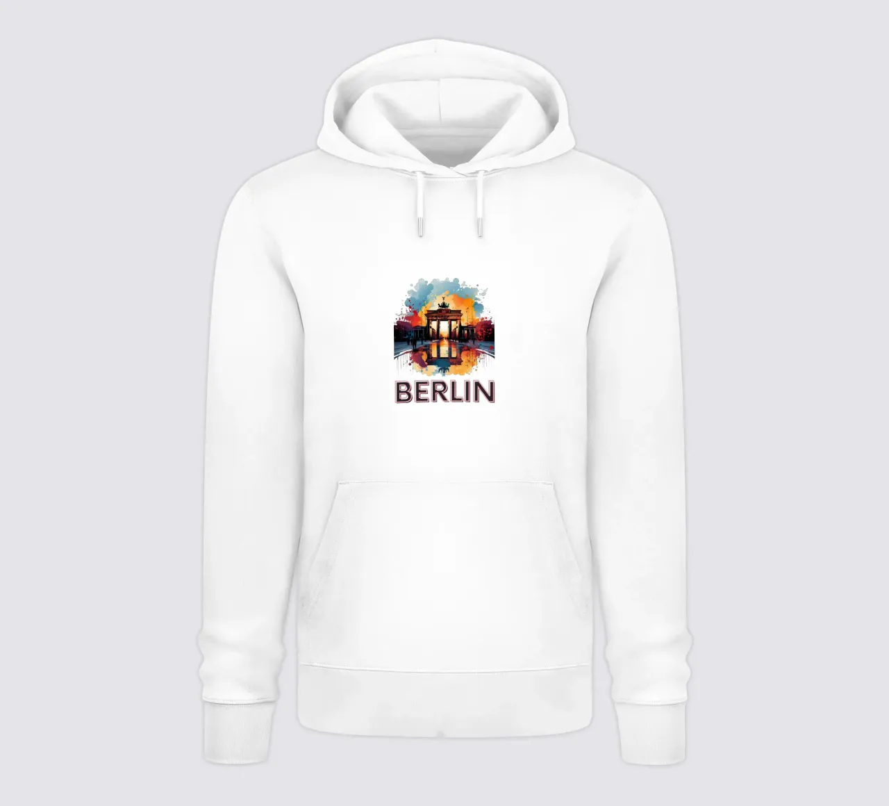 Pop Art - Berlino felpa con cappuccio da Nikis Art Studio