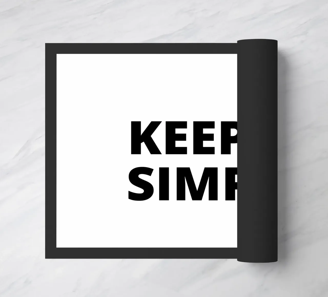 Keep it simple Fußmatte von Magnific