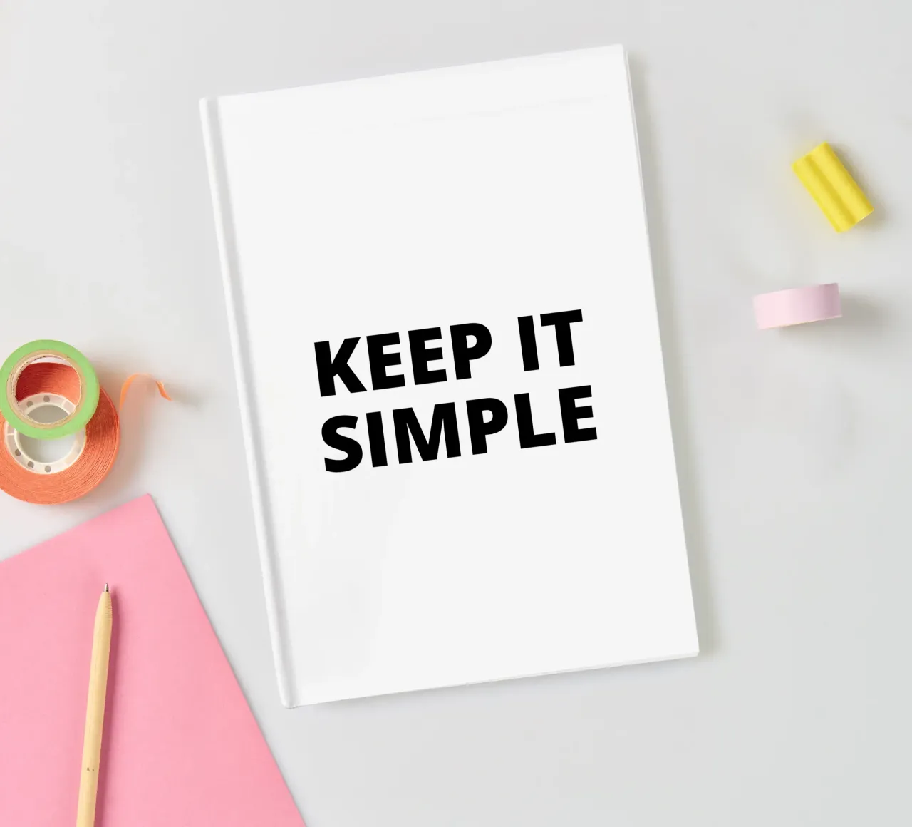 Keep it simple Notizbuch von Magnific