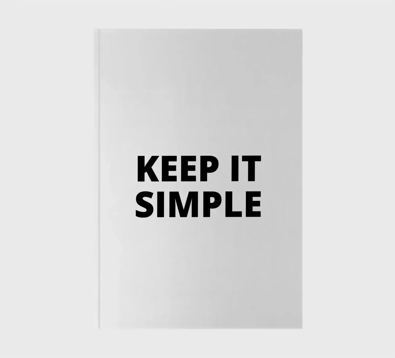 Keep it simple Notizbuch von Magnific