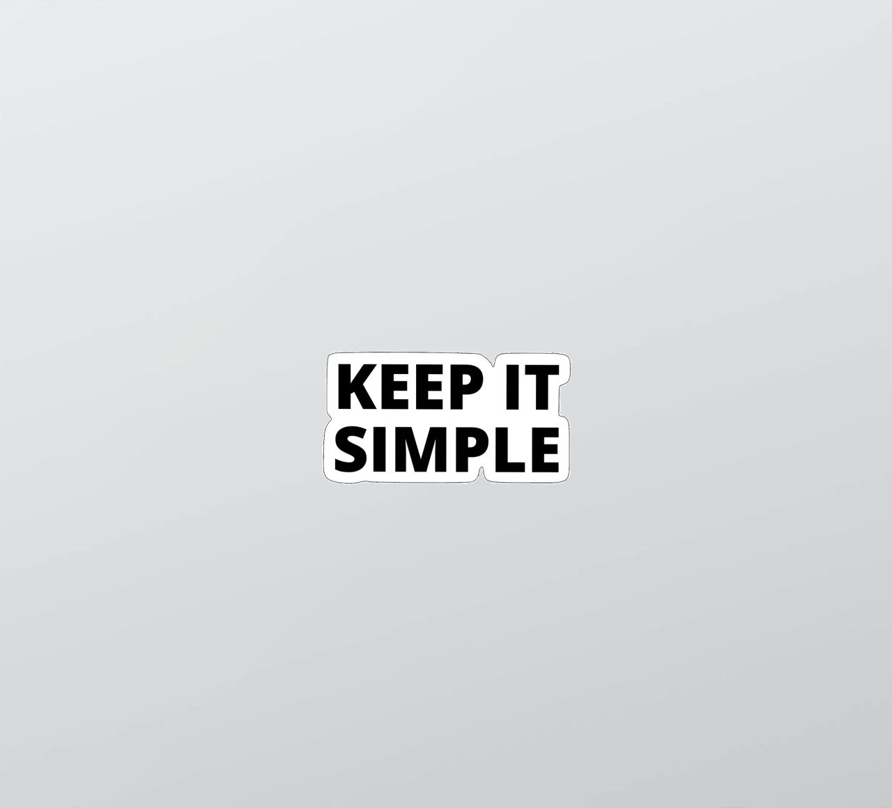 Keep it simple adesivo da Magnific