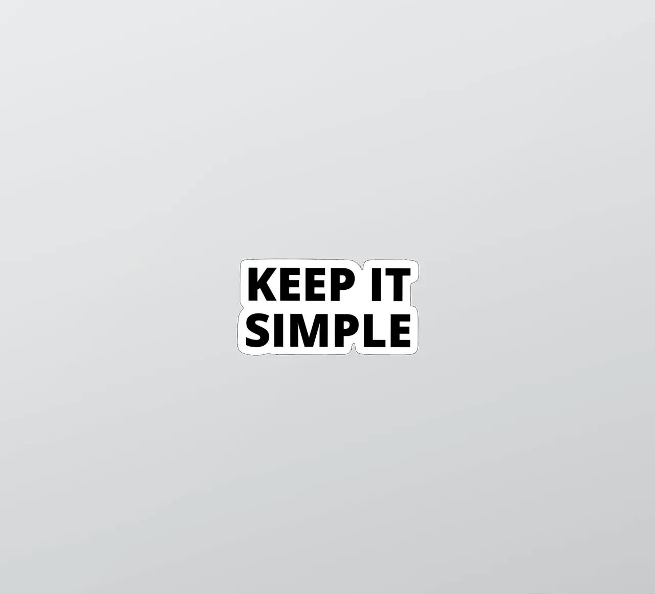 Keep it simple adesivo da Magnific