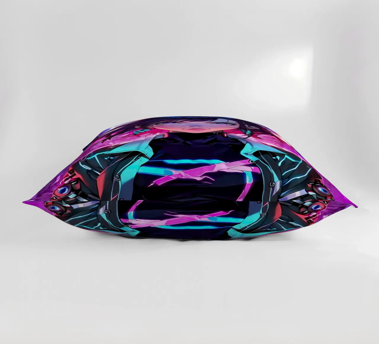 Ragazza Anime Cyberpunk cuscino da 🎁 ARTVI-SHOP