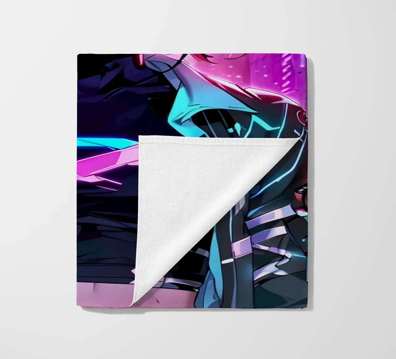Ragazza Anime Cyberpunk telo mare da 🎁 ARTVI-SHOP