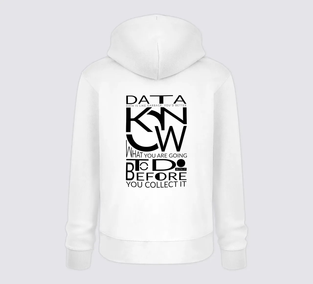 Data is like... sudadera con capucha de LIMITED EDITION LETTERS