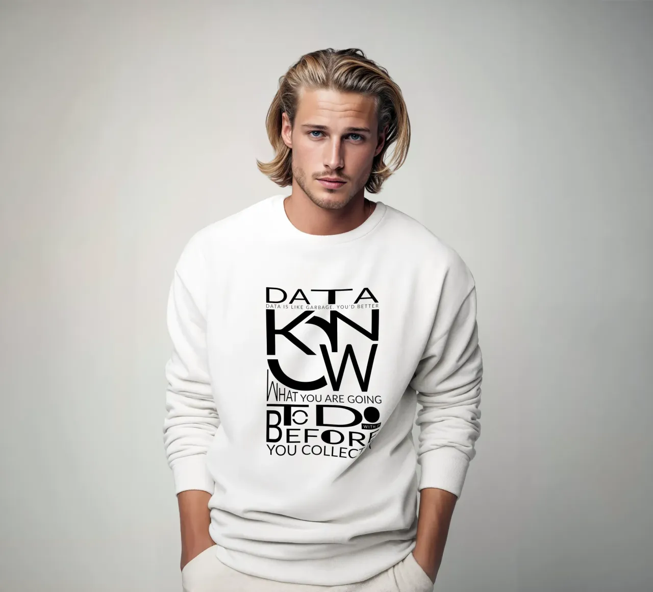 Data is like... Sweatshirt von LIMITED EDITION LETTERS