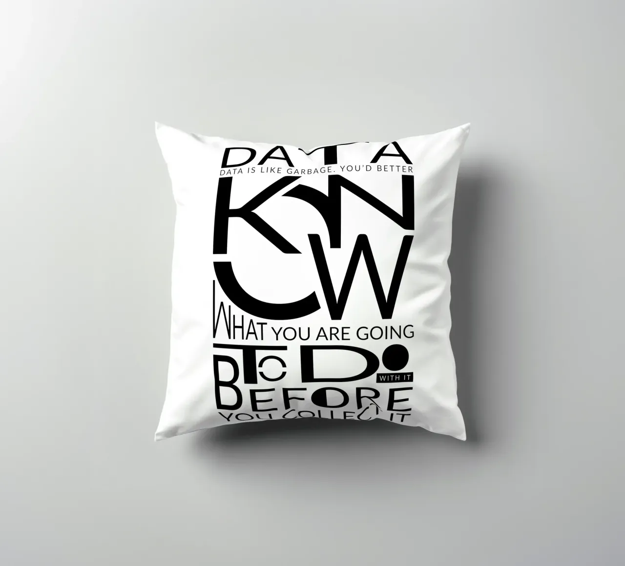 Data is like... Kissen von LIMITED EDITION LETTERS