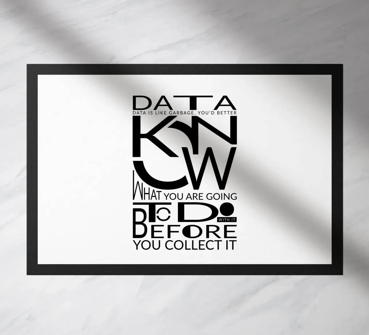 Data is like... Fußmatte von LIMITED EDITION LETTERS