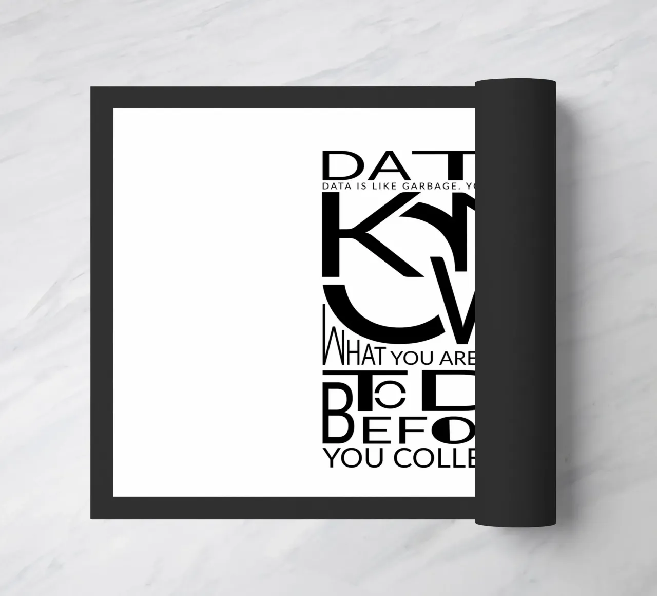 Data is like... Fußmatte von LIMITED EDITION LETTERS