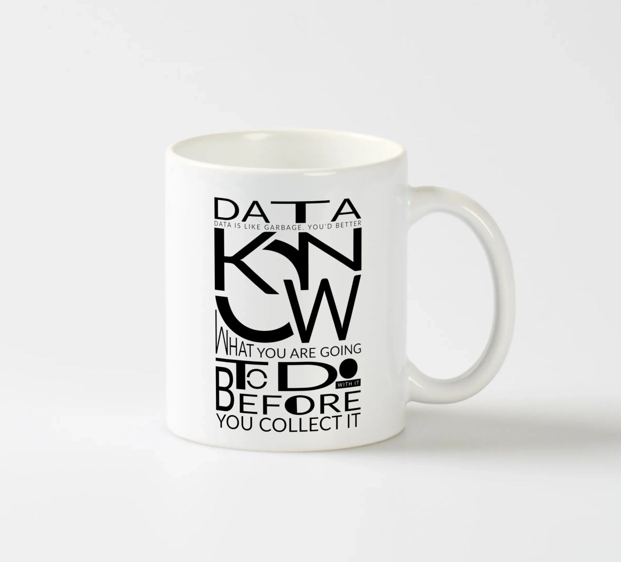 Data is like... tazza in ceramica da LIMITED EDITION LETTERS