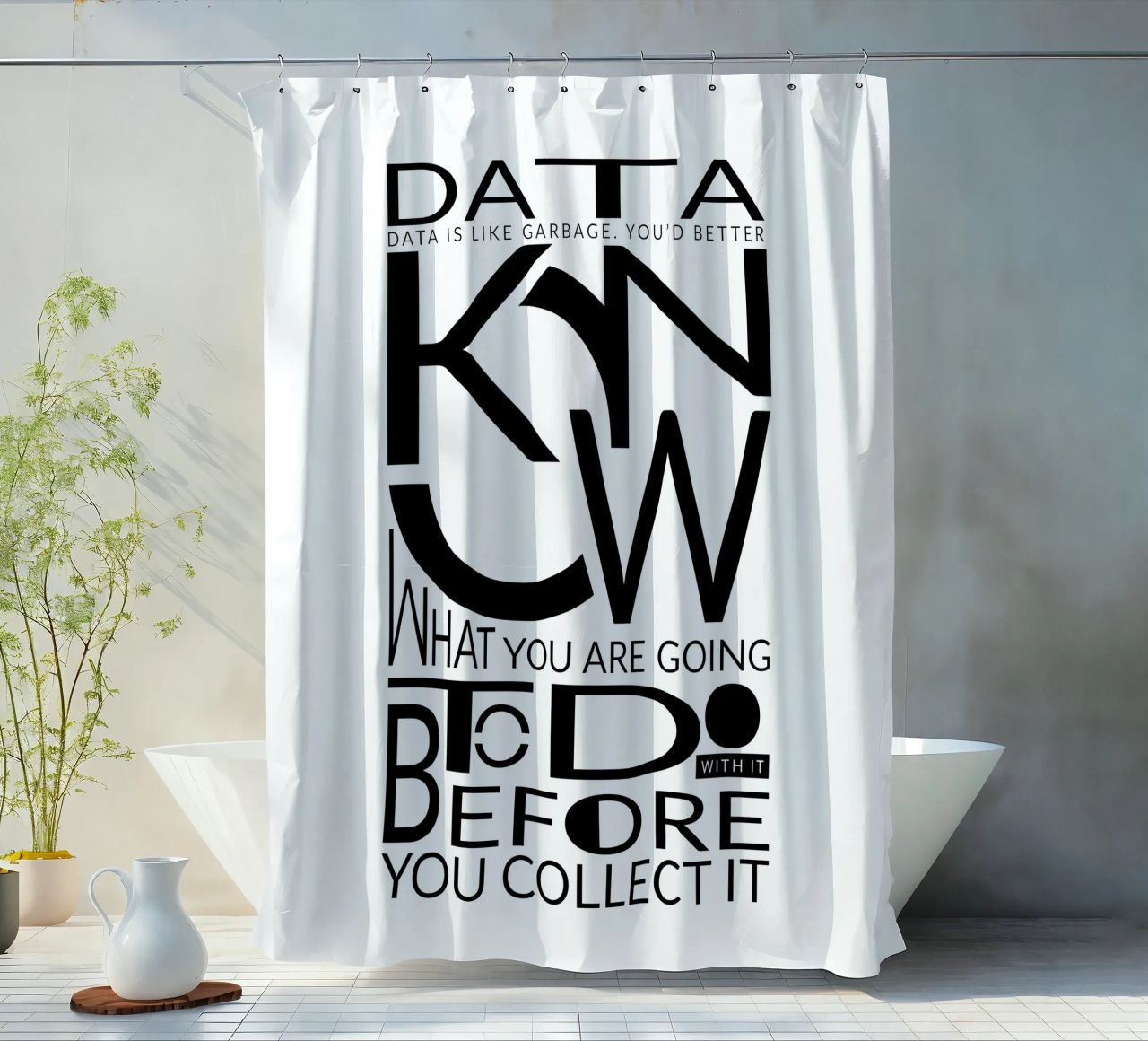 Data is like... Duschvorhang von LIMITED EDITION LETTERS