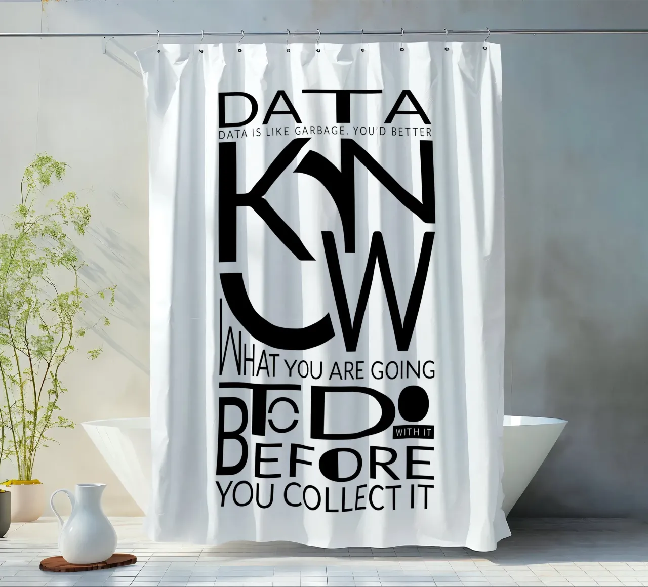 Data is like... Duschvorhang von LIMITED EDITION LETTERS