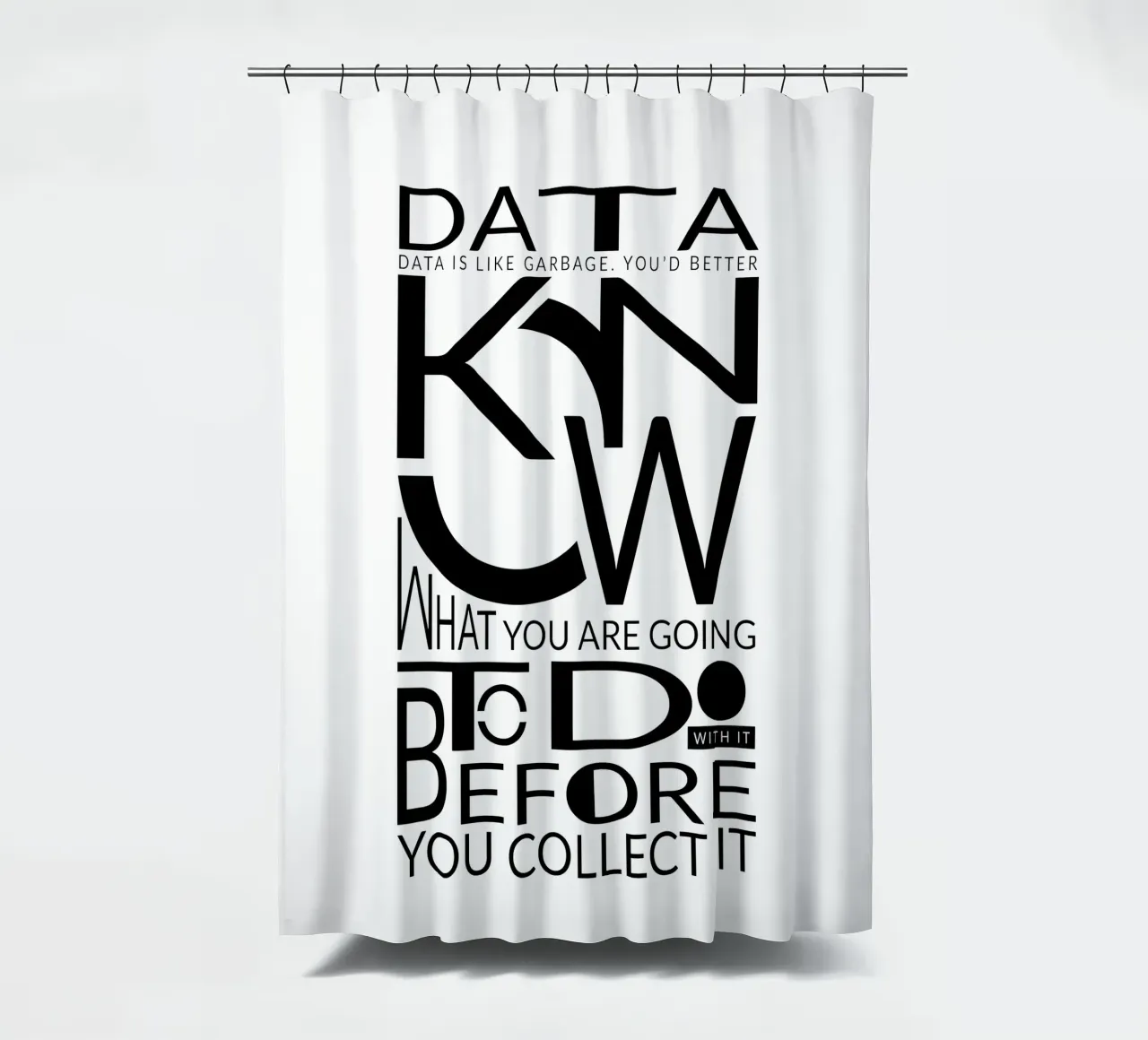 Data is like... Duschvorhang von LIMITED EDITION LETTERS