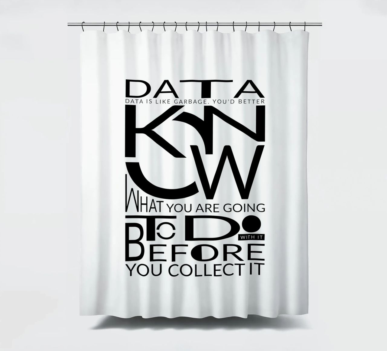 Data is like... Duschvorhang von LIMITED EDITION LETTERS