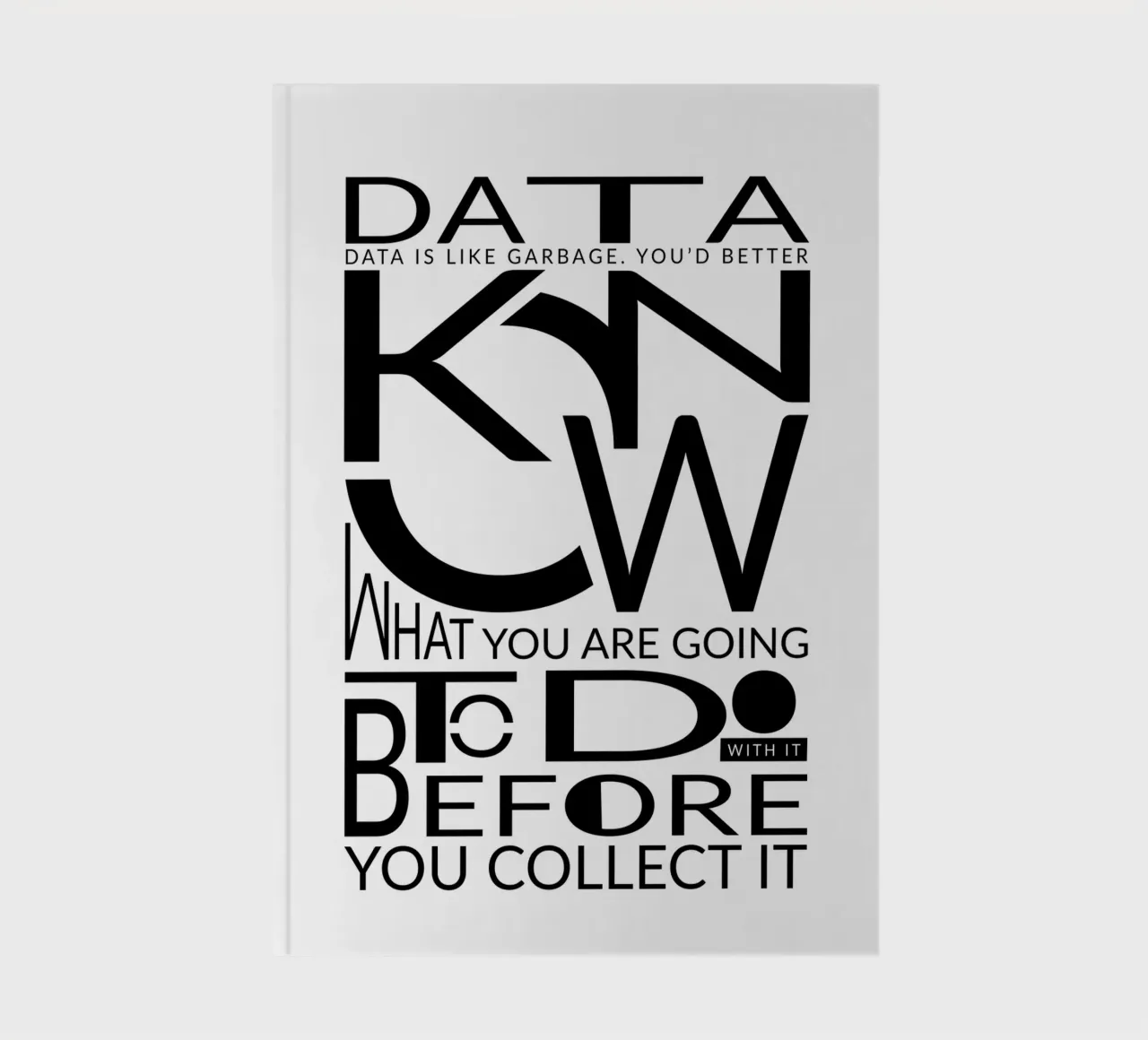 Data is like... carnet de notes de LIMITED EDITION LETTERS