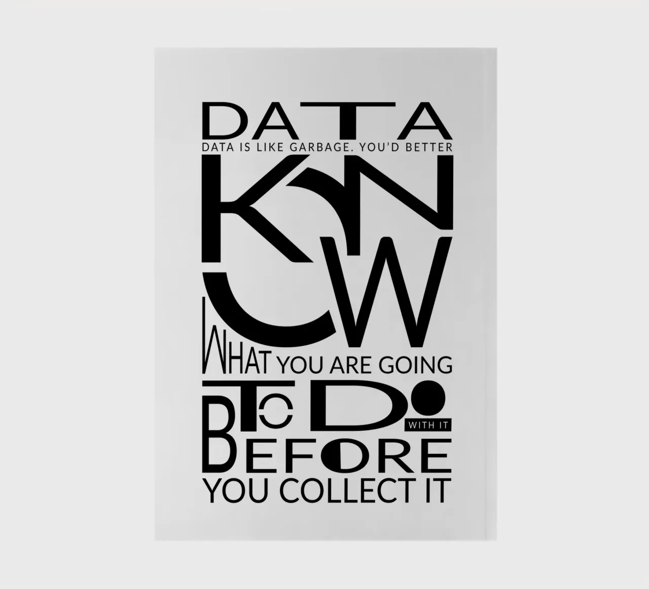 Data is like... carnet de notes de LIMITED EDITION LETTERS