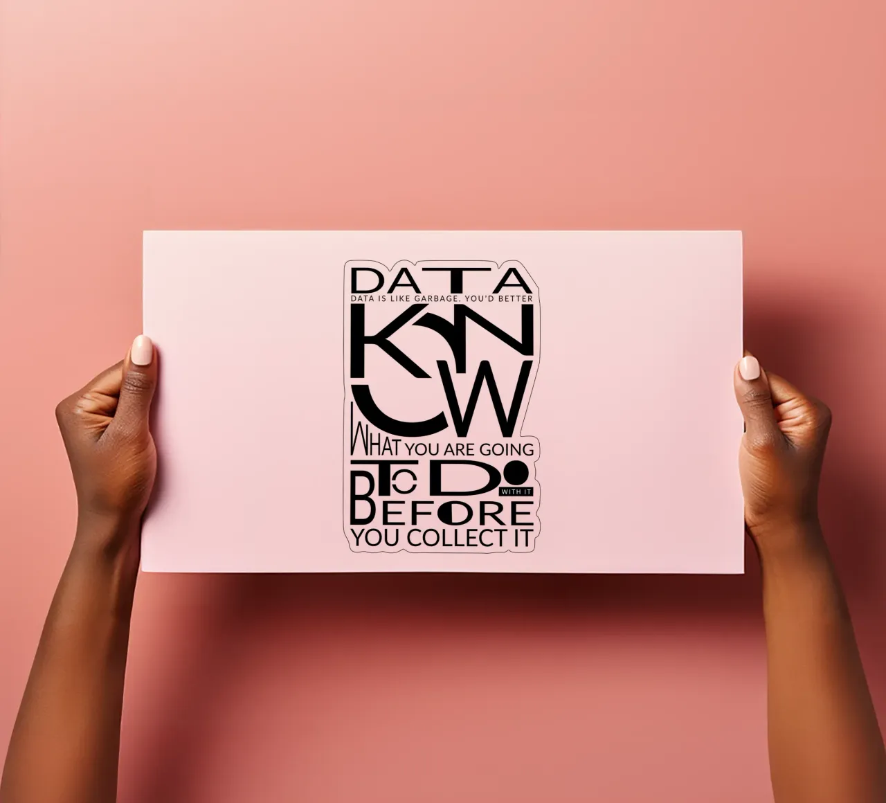 Data is like... pack de pegatina de LIMITED EDITION LETTERS