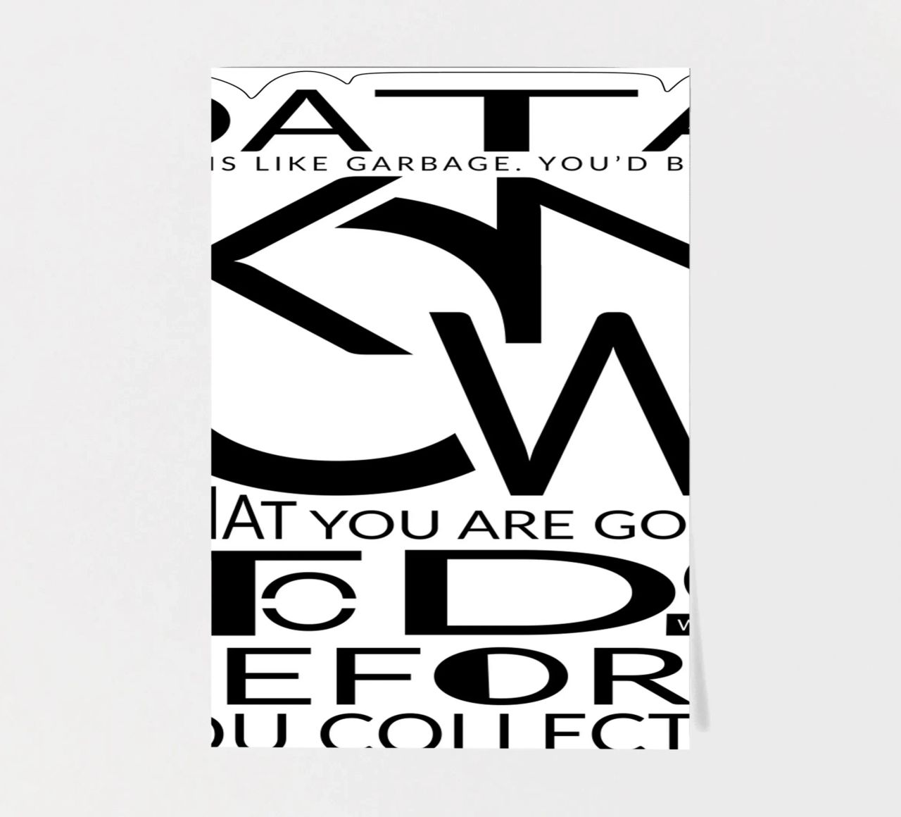 Data is like... Stickerbogen von LIMITED EDITION LETTERS