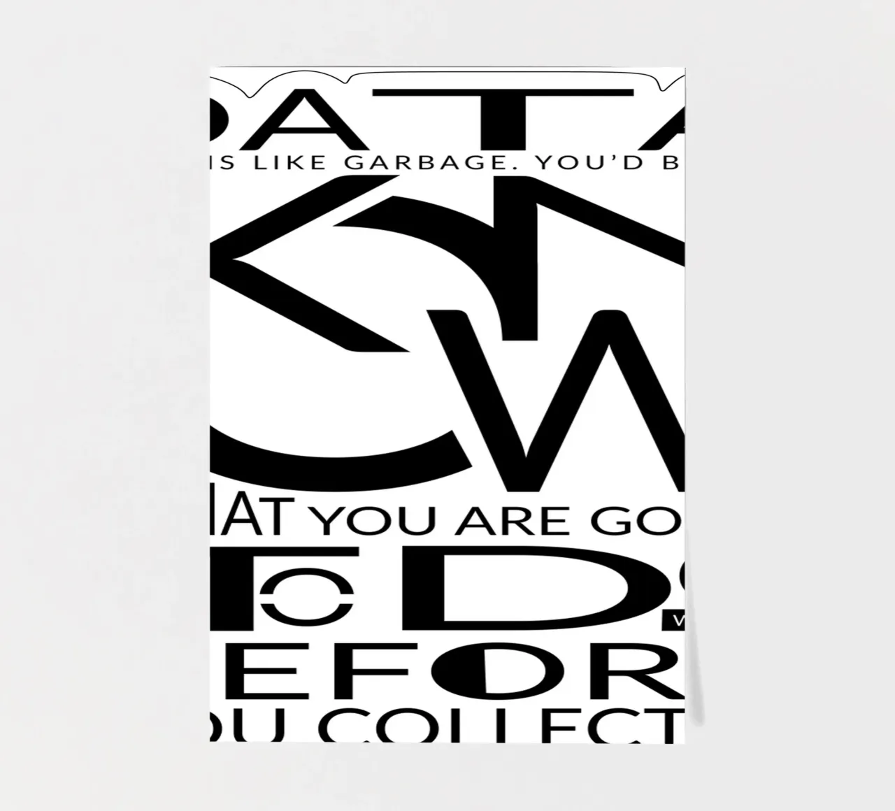 Data is like... foglio adesivo da LIMITED EDITION LETTERS