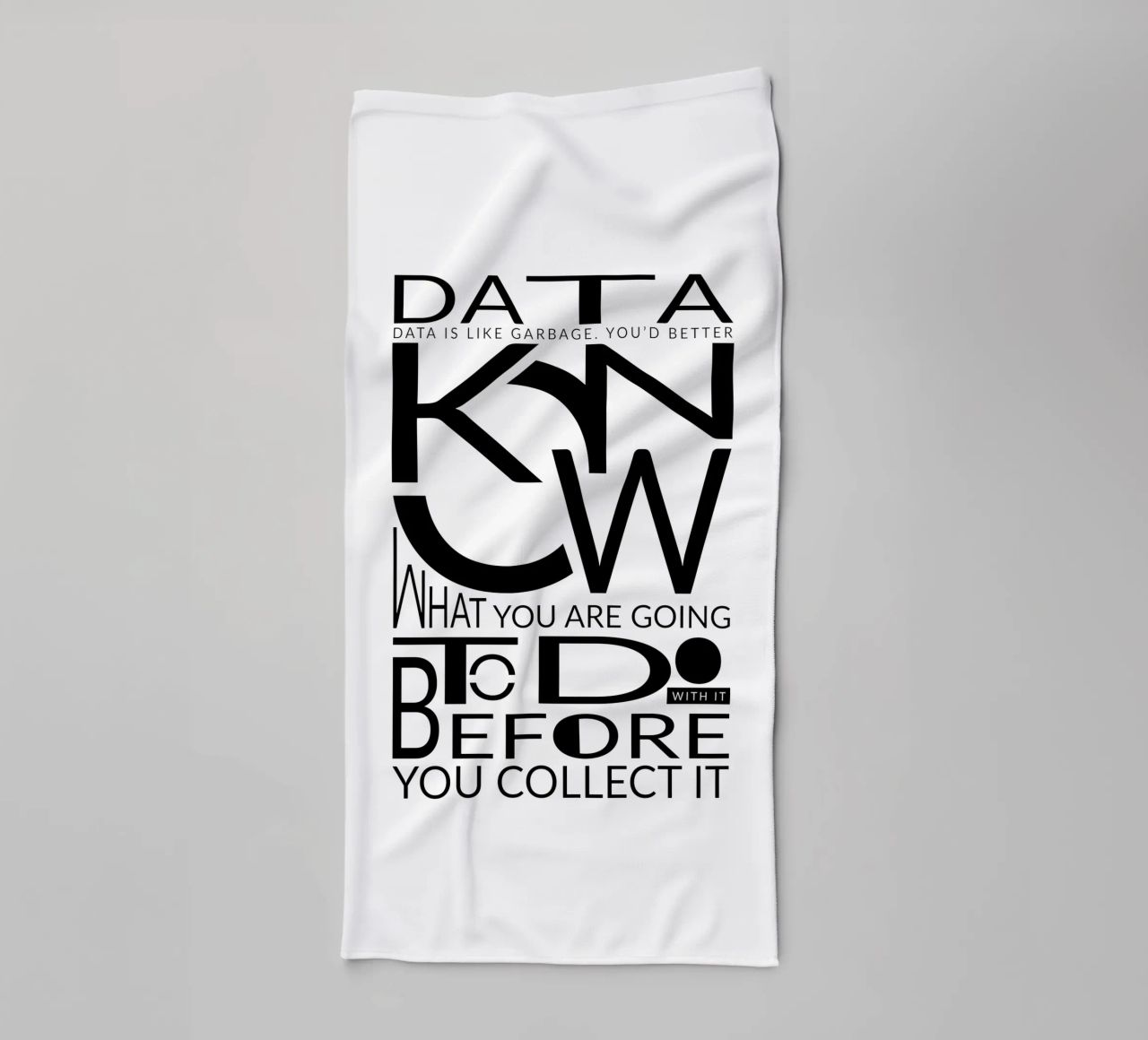 Data is like... Handtuch von LIMITED EDITION LETTERS