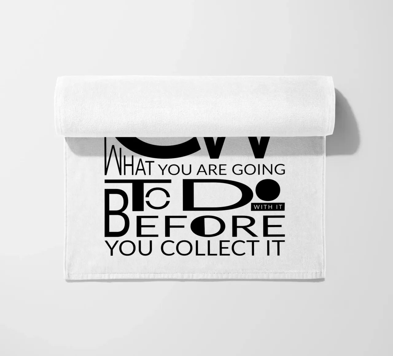 Data is like... strandhanddoek van LIMITED EDITION LETTERS