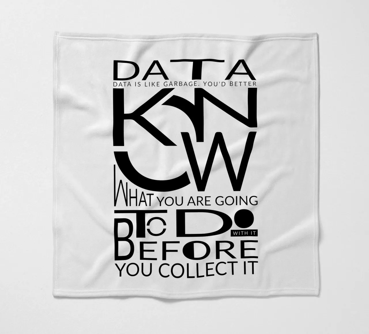 Data is like... Fleecedecke von LIMITED EDITION LETTERS