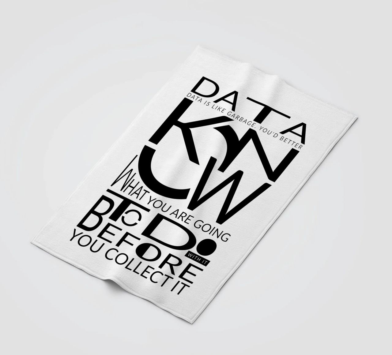 Data is like... Fleecedecke von LIMITED EDITION LETTERS