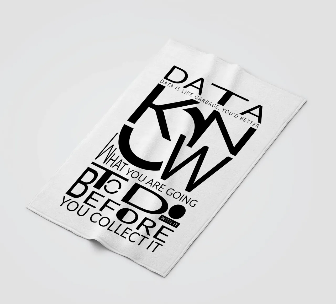 Data is like... Fleecedecke von LIMITED EDITION LETTERS