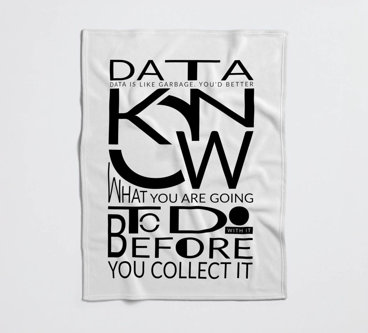 Data is like... Fleecedecke von LIMITED EDITION LETTERS